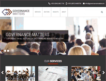 Tablet Screenshot of governancematters.ie